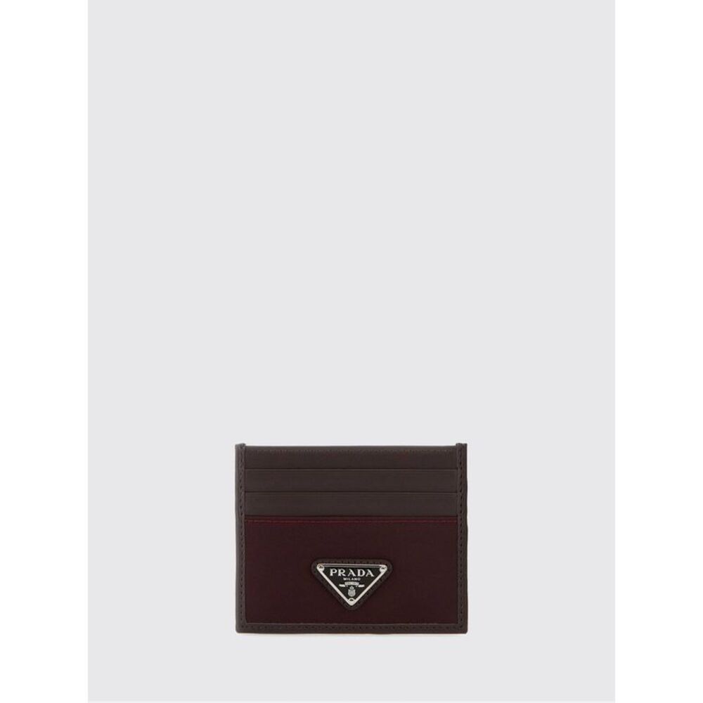 Prada Wallet Men Burgundy